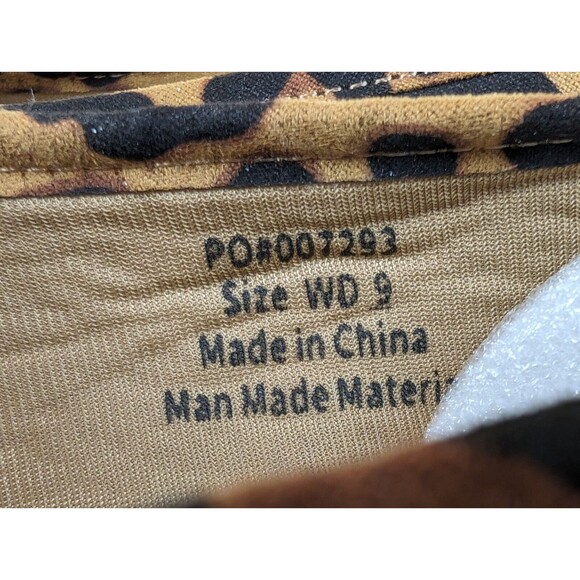 Journee Collection Marci Leopard Loafers Flats Womens 9 Wide Brown Shoes NWB - Picture 11 of 14